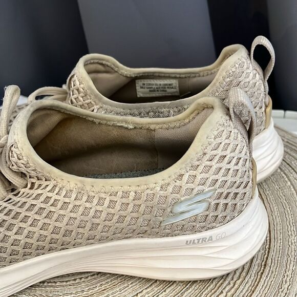 Skechers Ultra Go tan athletic shoes sneakers sz 7 - Picture 6 of 12